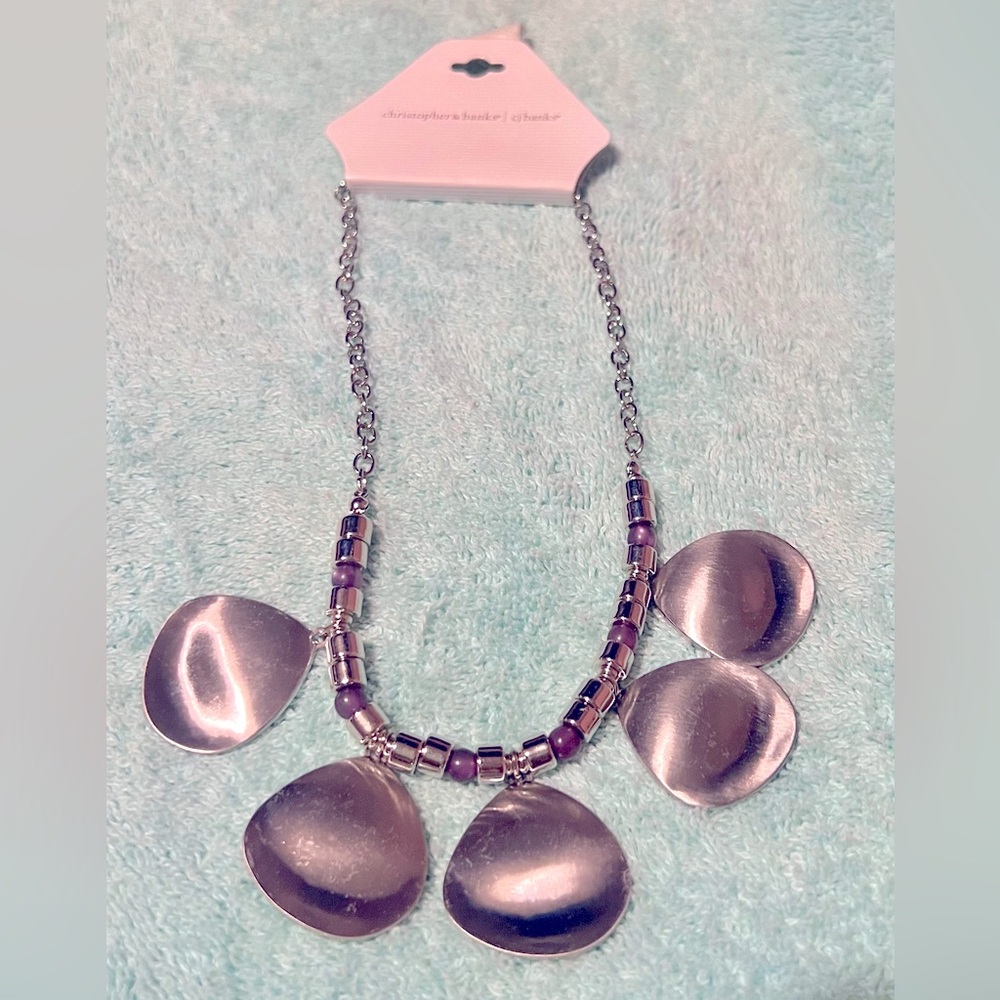 Christopher Banks silver necklace